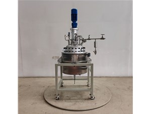 100L不銹鋼電動吊桿升降反應(yīng)釜已完工發(fā)往江寧